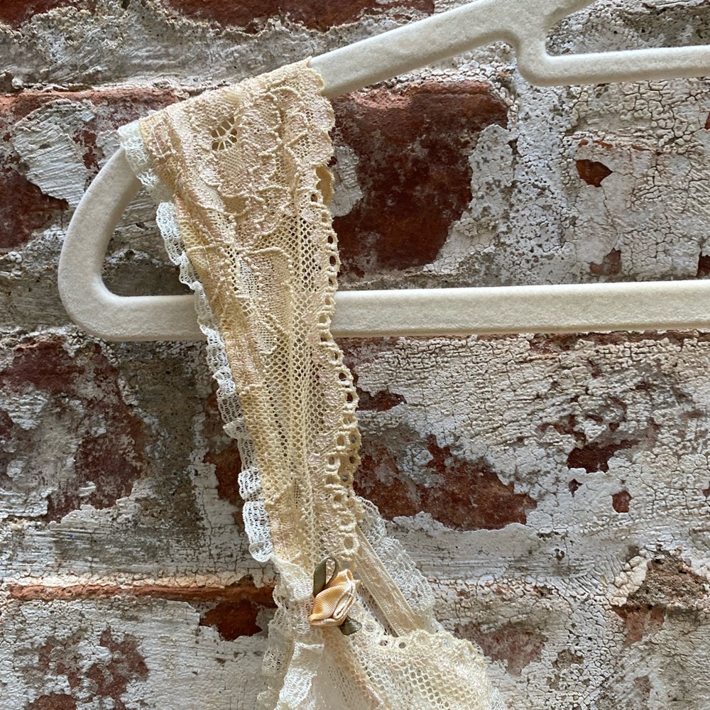 Claire Pettibone Vintage Style Cream/Off White Lace Slip Dress Size XL EUC - Picture 5 of 7